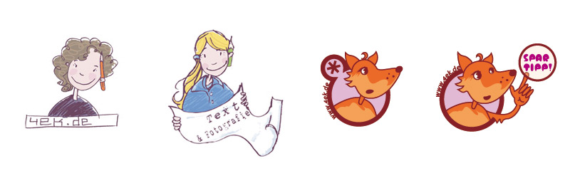 sympathiefiguren zeigefiguren illustration